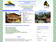 Tablet Screenshot of ilhabelasuites.com.br